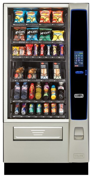 CRANE MERCHANT MEDIA 4 TOUCH Snack, Food & Cold Drink Vending Machine